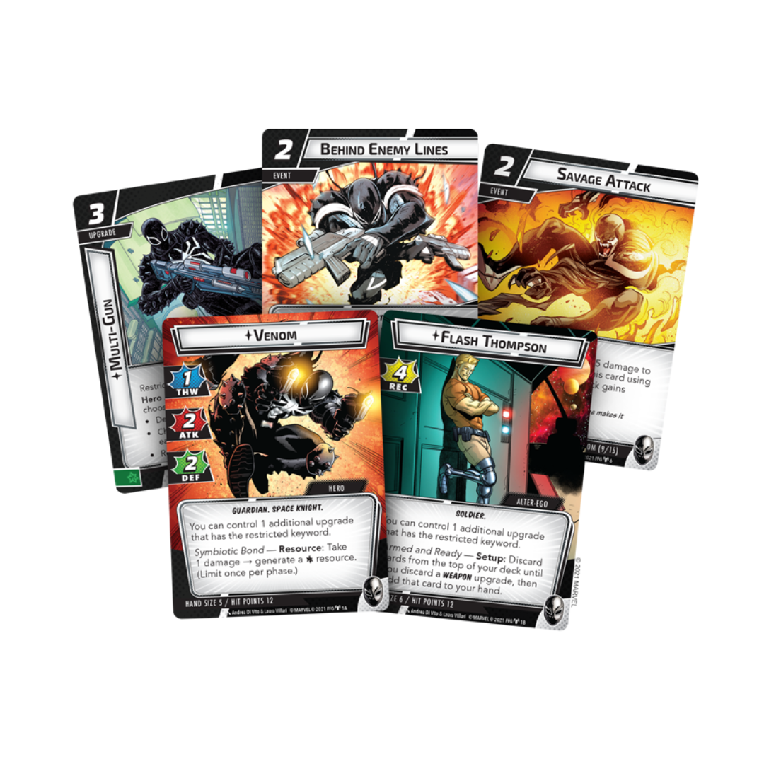 Marvel Champions The Card Game Venom Hero Pack - Superhero Strategy Game