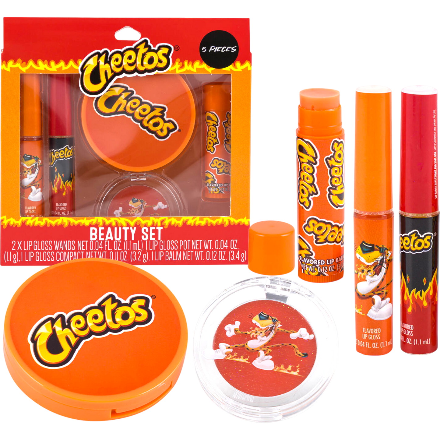 Cheetos 5 Piece Beauty Set Caffeine Critical