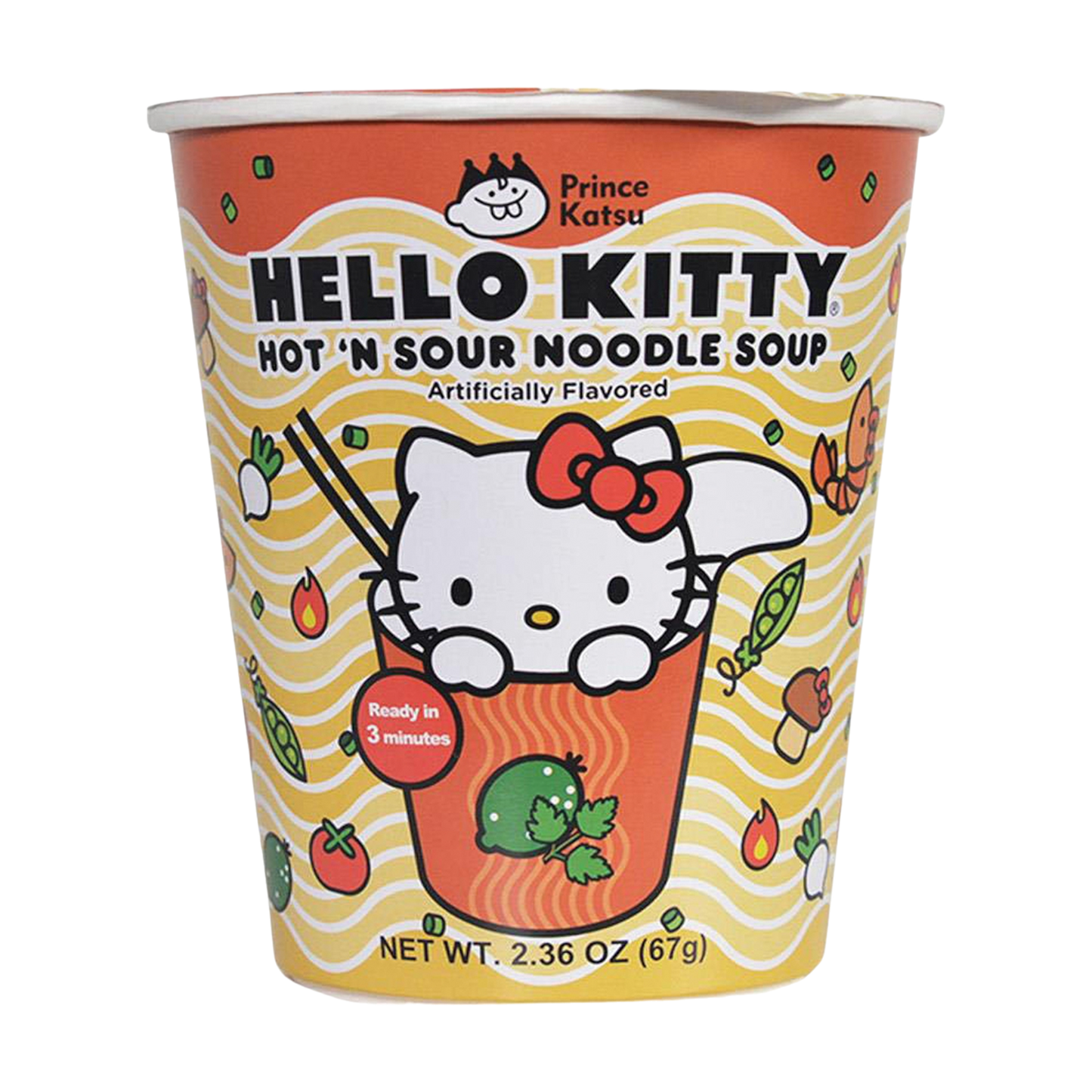 Hello Kitty Hot 'N Sour Noodle Soup - Caffeine Critical Caffeine Critical