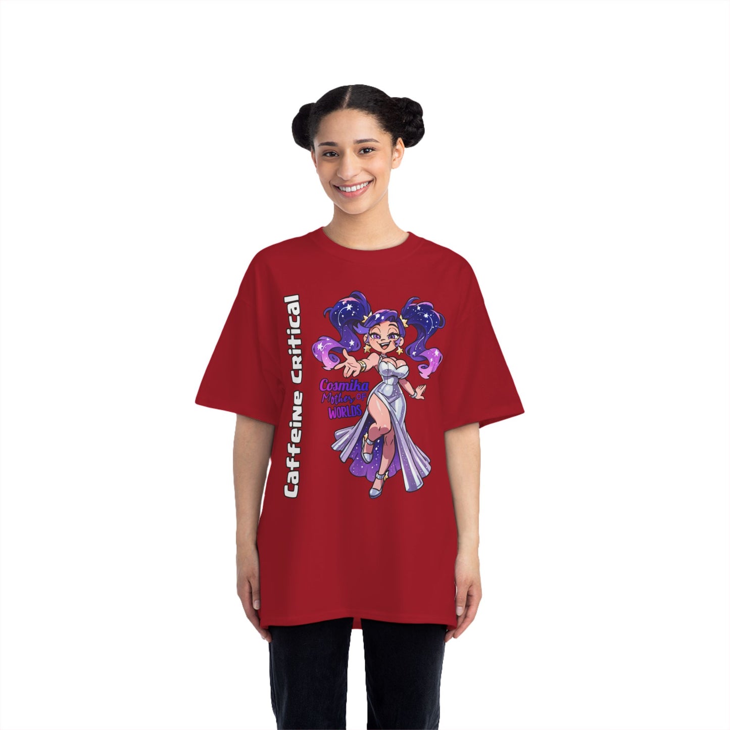 Cosmika Streetwear T-Shirt | Oversized Urban Style Caffeine Critical