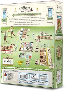 Coffee Rush Board Game - Brew Up Success! - Caffeine Critical Caffeine Critical