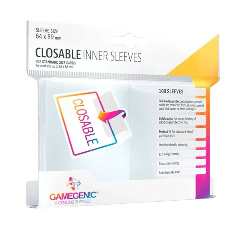 Closable Inner Sleeves for Standard Size Cards Caffeine Critical