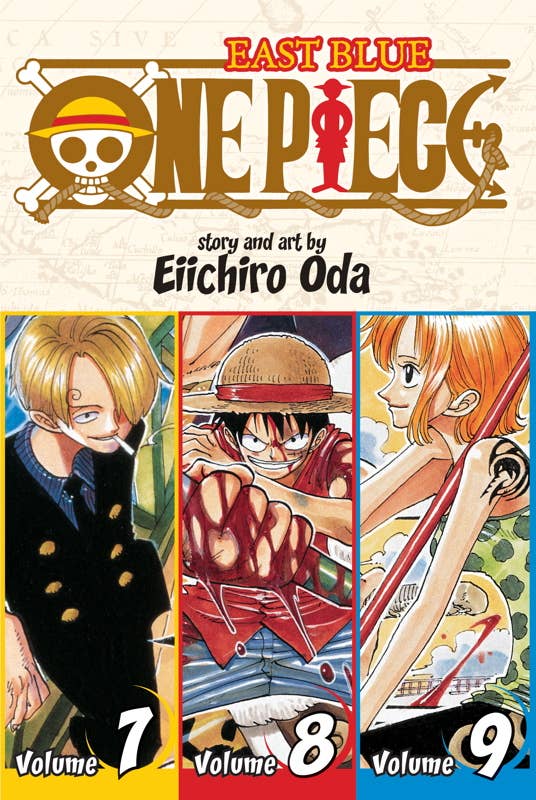 One Piece (Omnibus Edition), Vol. 3 by Eiichiro Oda: Paperback; 592 pages / English Caffeine Critical