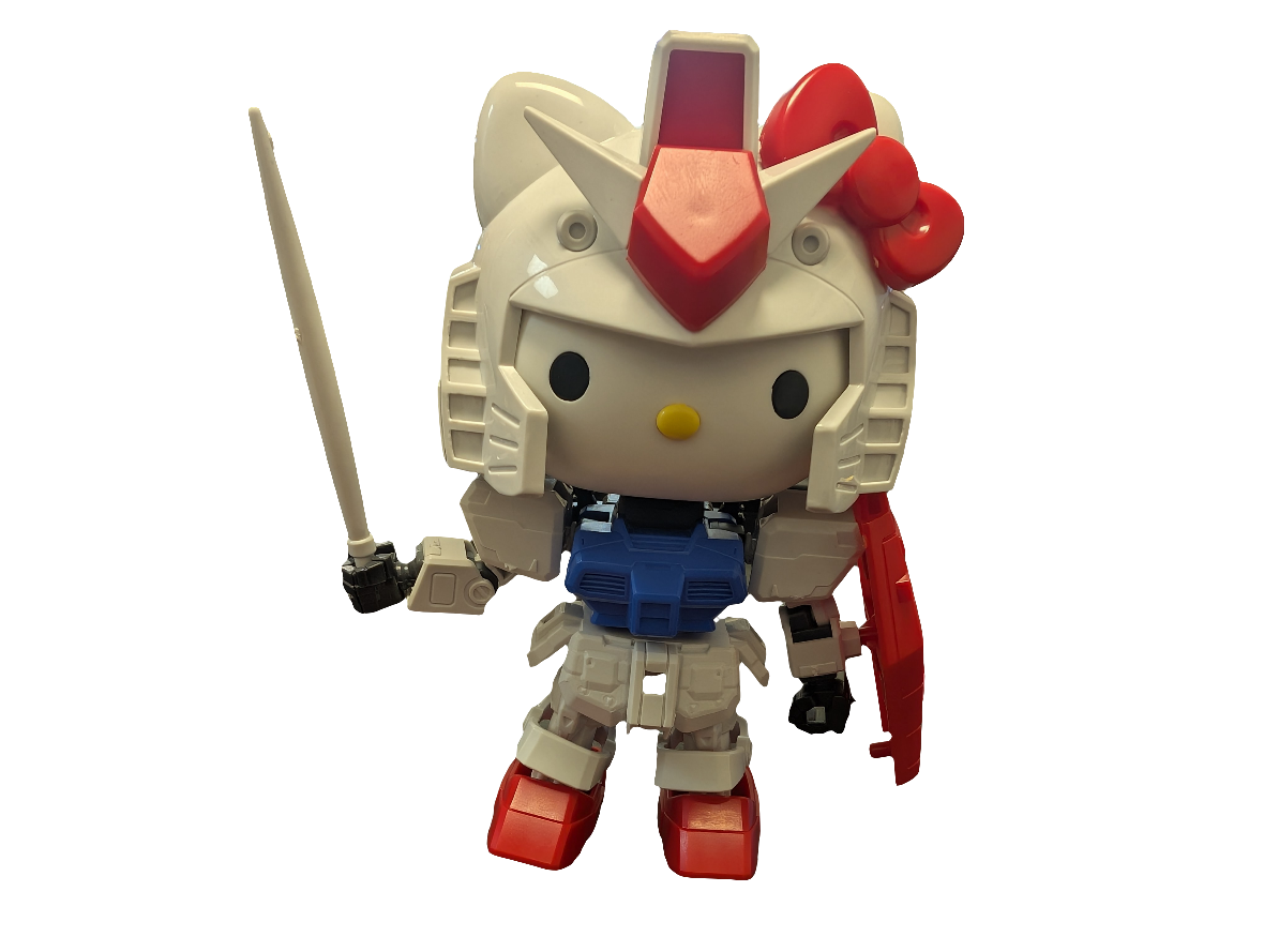 Fully Assembled Hello Kitty X Gundam Crossover Playset (Red) Caffeine Critical