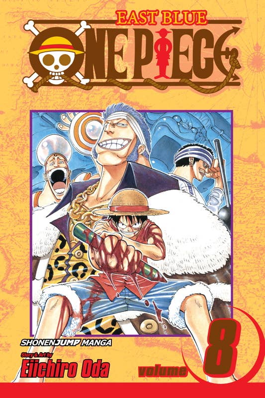 One Piece, Vol. 8 by Eiichiro Oda: Paperback; 192 pages / English Caffeine Critical
