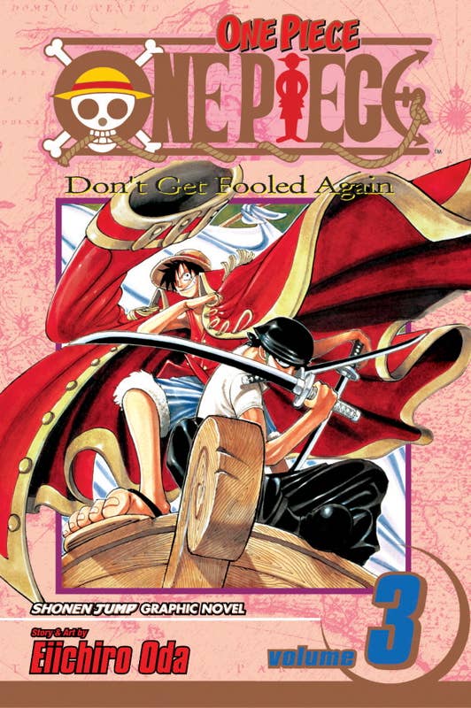 One Piece, Vol. 3 by Eiichiro Oda: Paperback; 200 pages / English Caffeine Critical