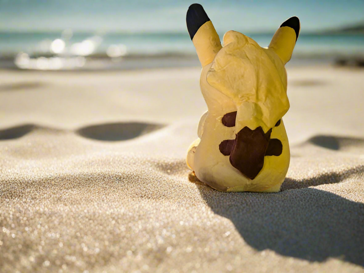 Pikachu Pokemon Center Japan 7” Plush Stuffed Toy BRAND NEW 2016 Caffeine Critical