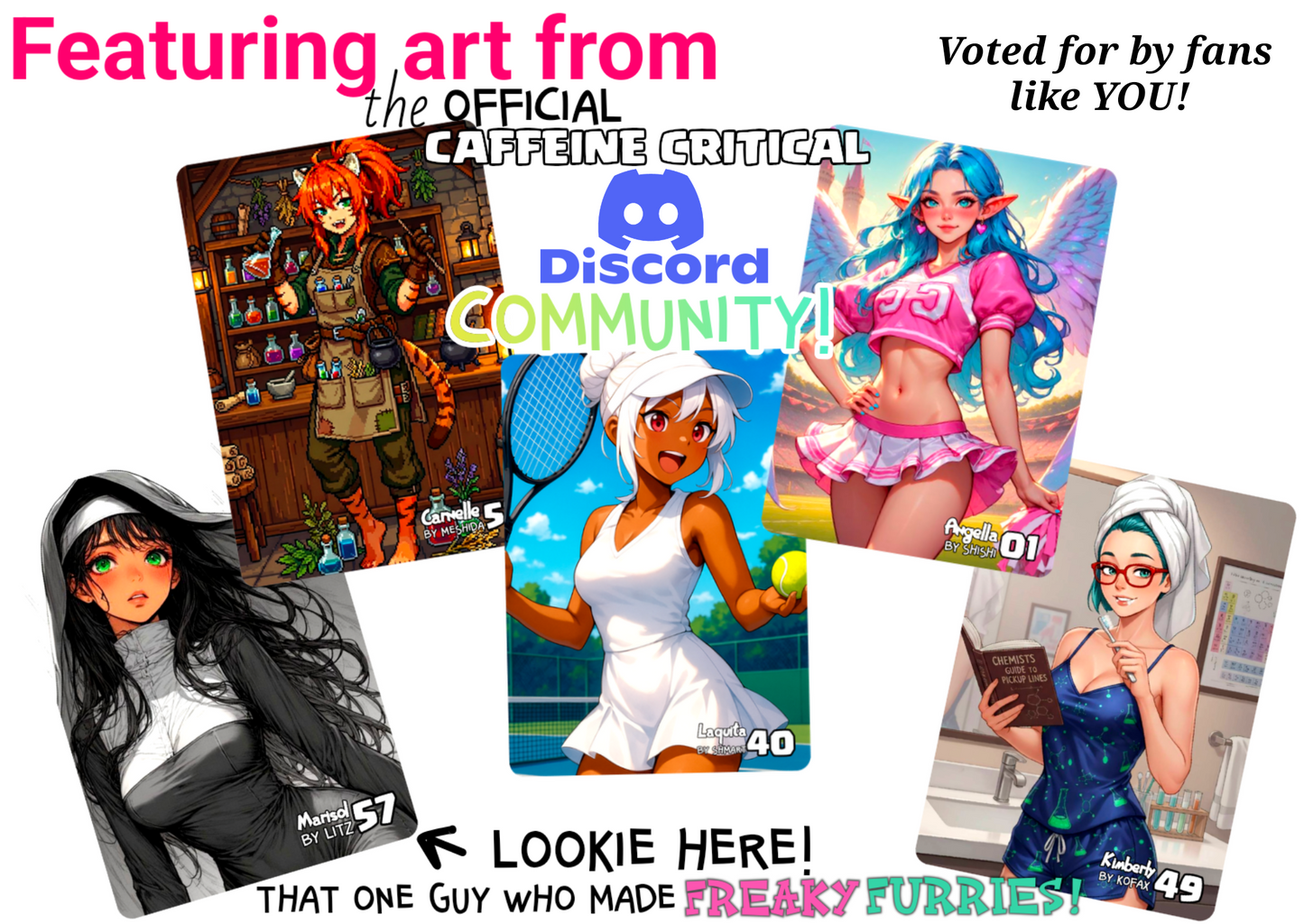Waifu Harem Community Set | Trading Cards Booster Pack - Caffeine Critical Caffeine Critical