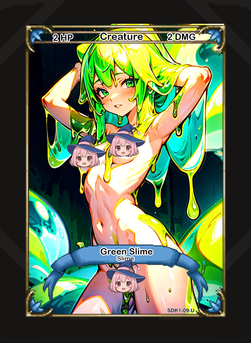 'Hentai Battle: Slime Stun' Starter Deck | Waifu Card Game Caffeine Critical
