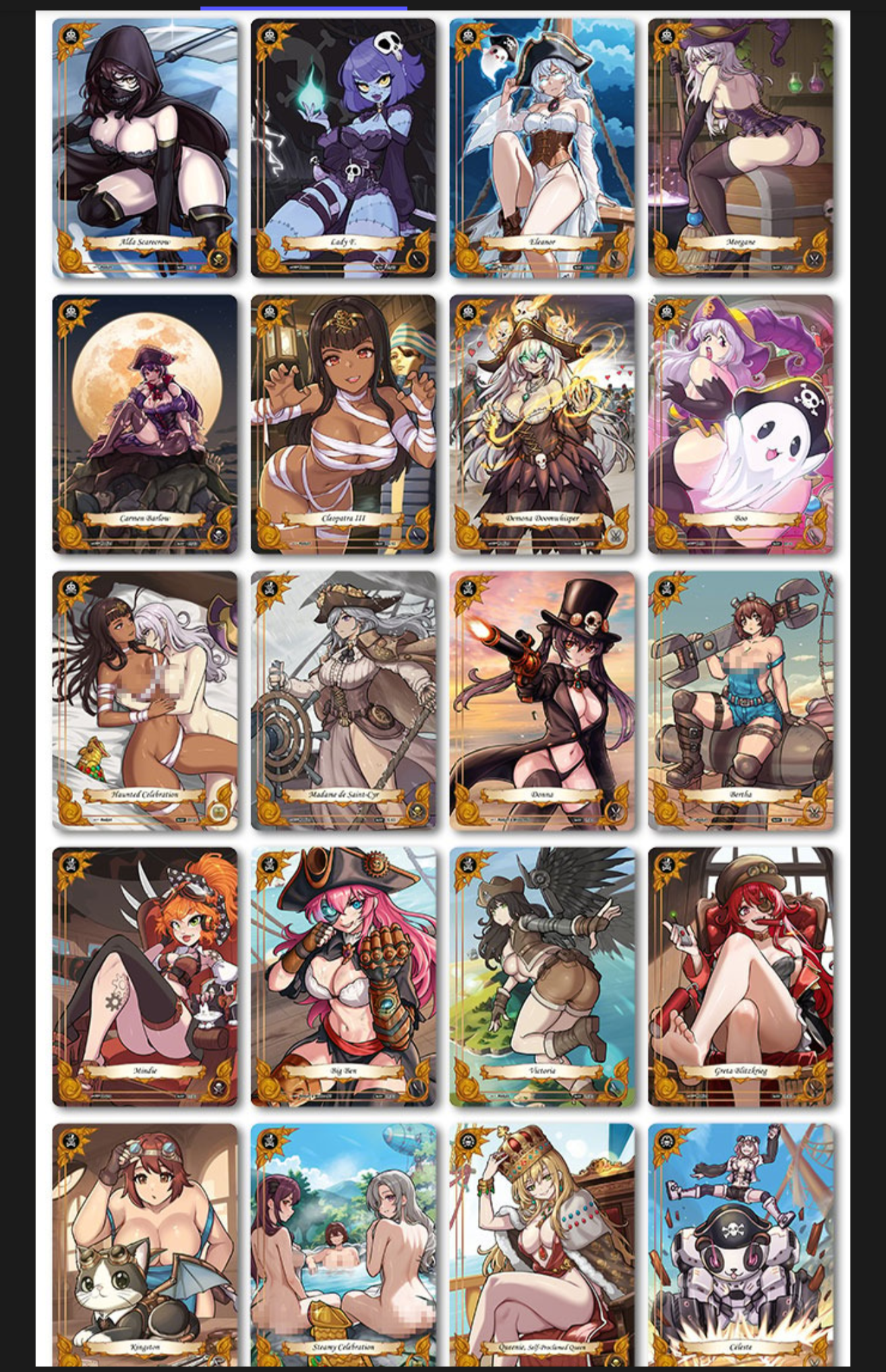 Booty & Beauties Booster Box | Pirate Waifu Cards - Caffeine Critical Caffeine Critical