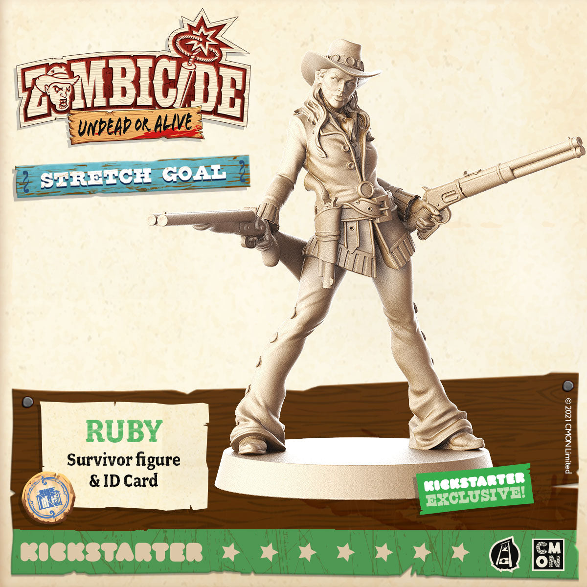 Zombicide Undead or Alive Ruby Caffeine Critical