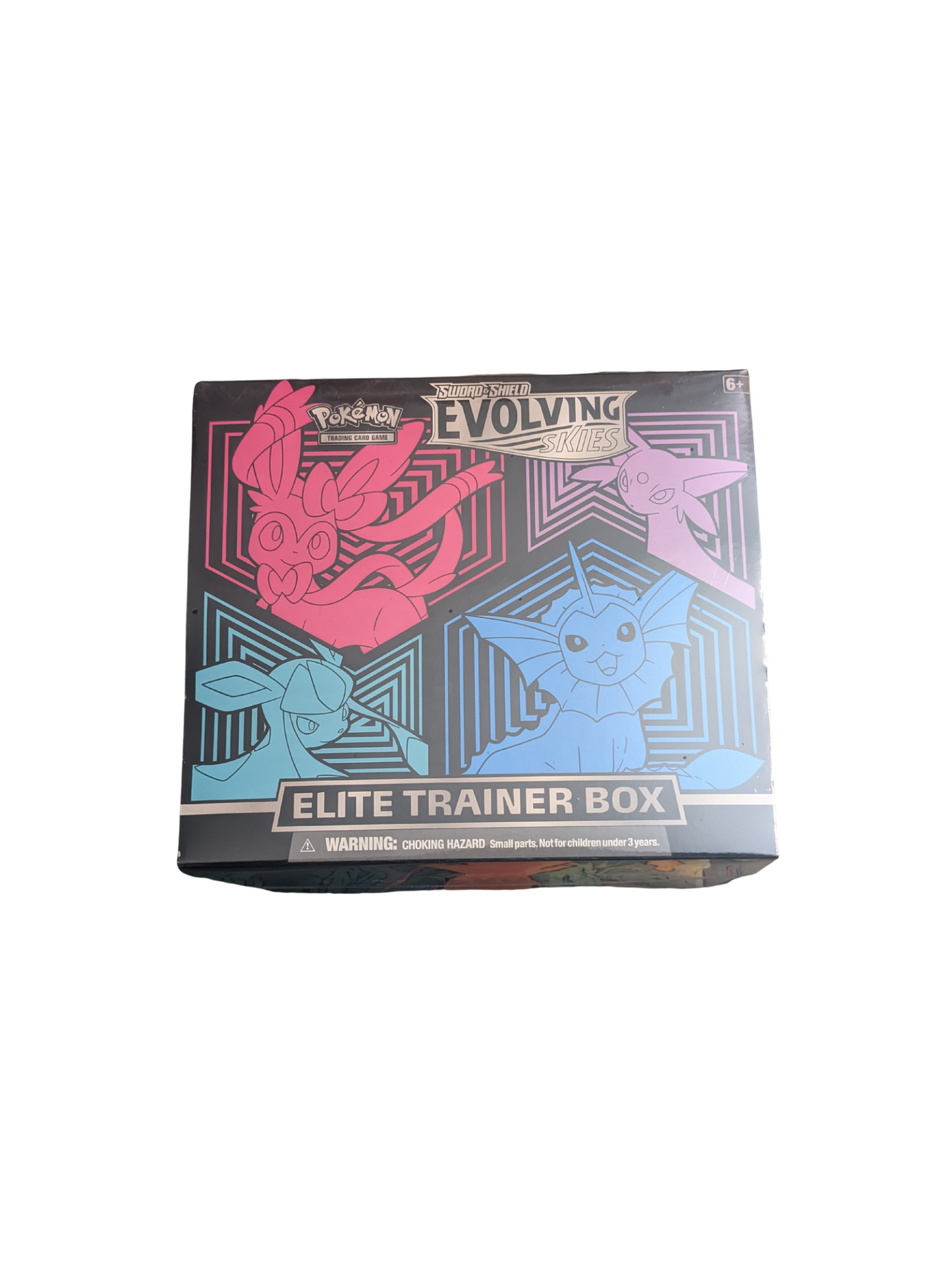 Pokemon Evolving Skies Elite Trainer Box Vaporeon Sylveon Sealed - Caffeine Critical Caffeine Critical