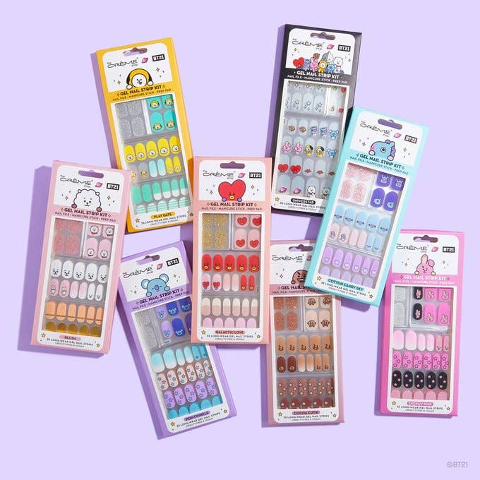 The Crème Shop - BT21 Gel Nail Strips: CHIMMY - Caffeine Critical