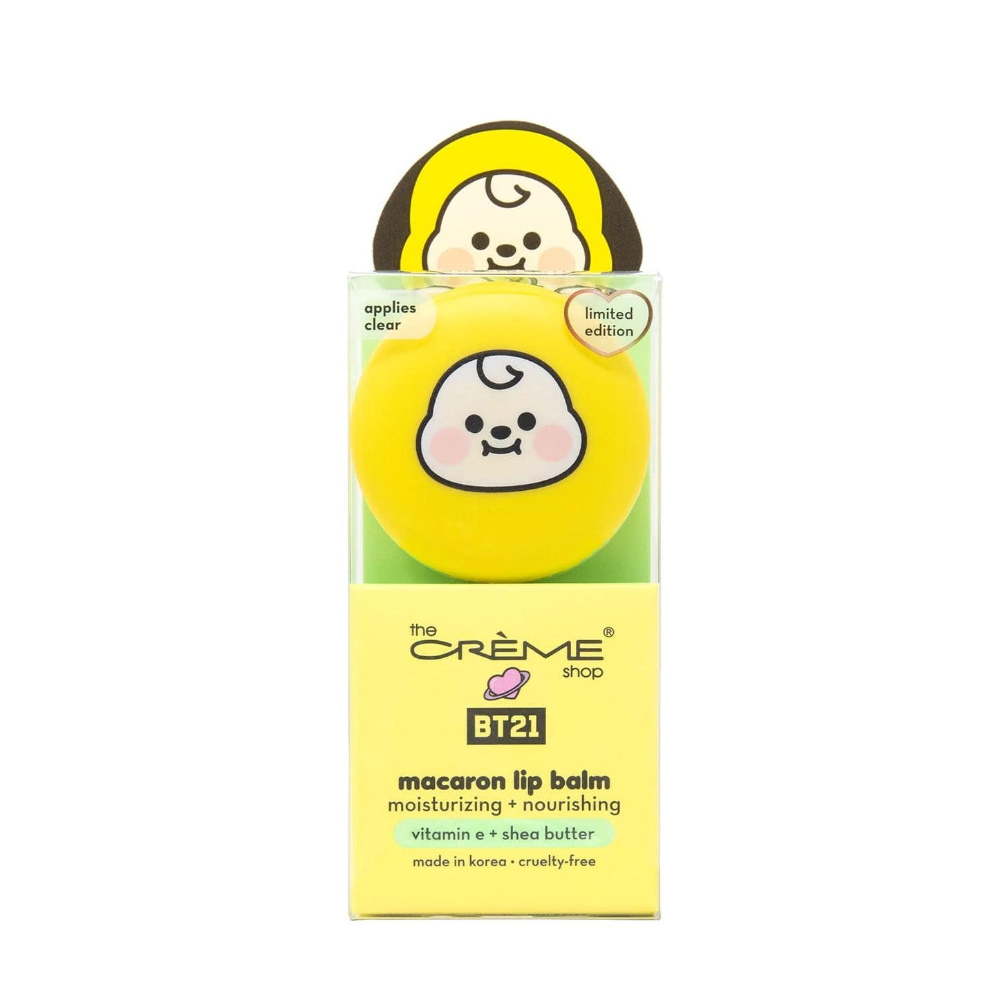 The Creme Shop x BT21 Macaron Lip Balm: CHIMMY - BANANA MILK - Caffeine Critical Caffeine Critical