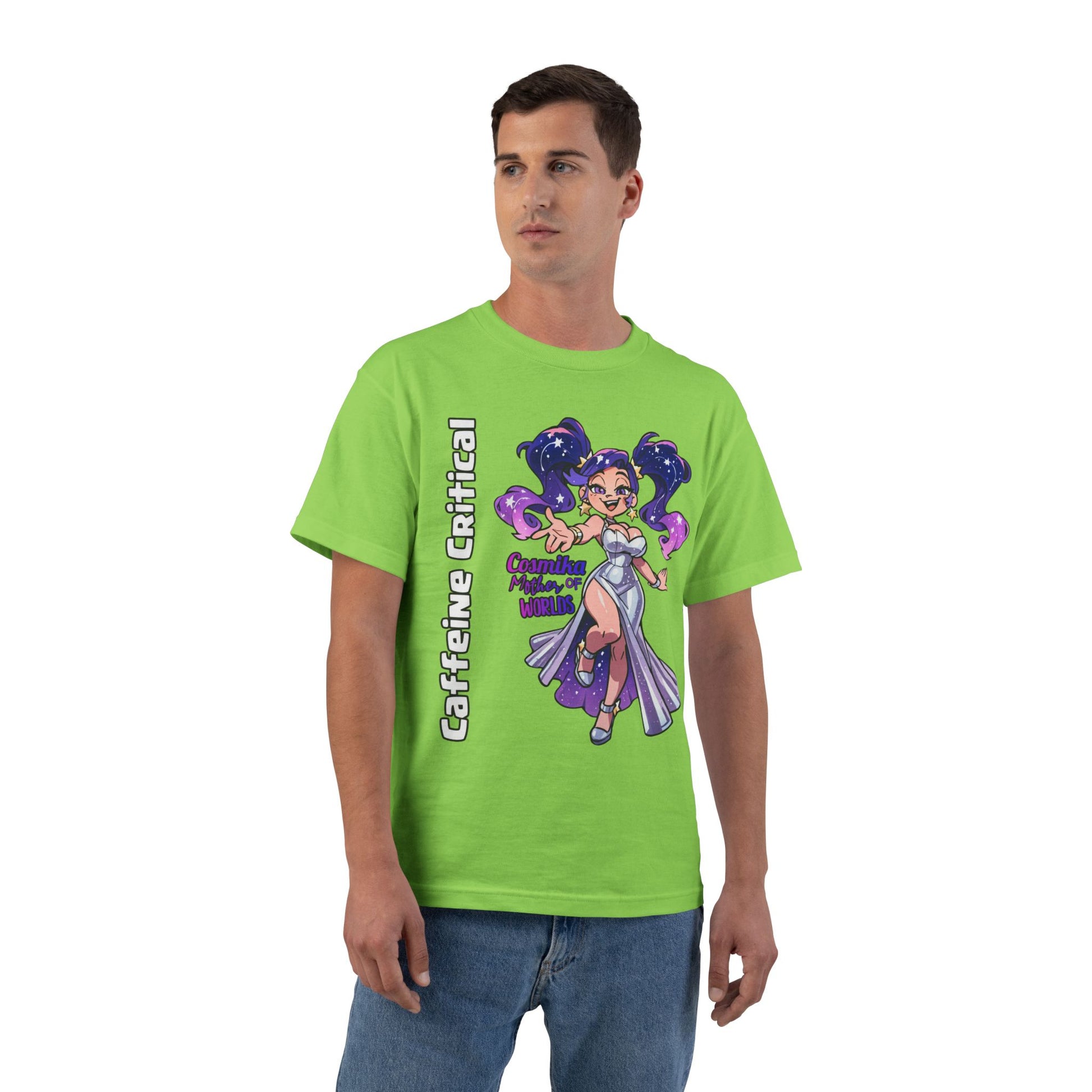 Cosmika Streetwear T-Shirt | Oversized Urban Style - Caffeine Critical