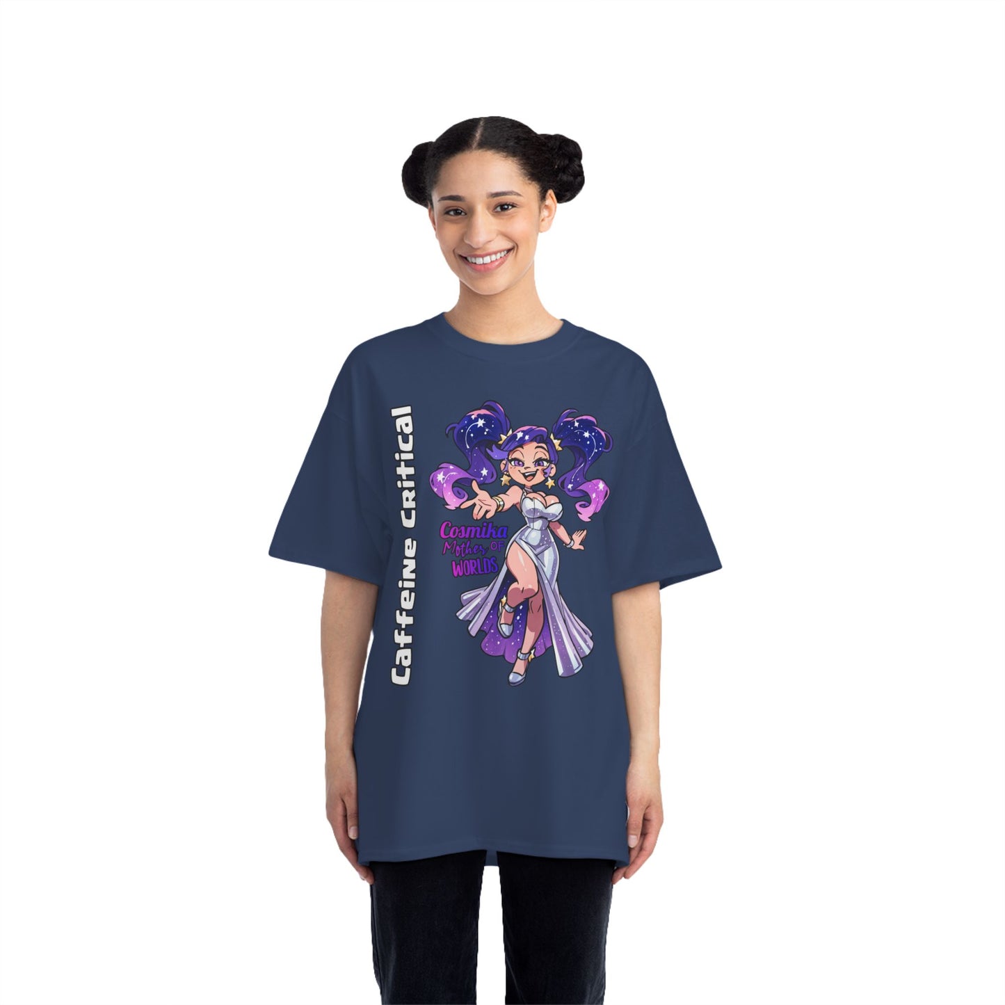 Cosmika Streetwear T-Shirt | Oversized Urban Style Caffeine Critical