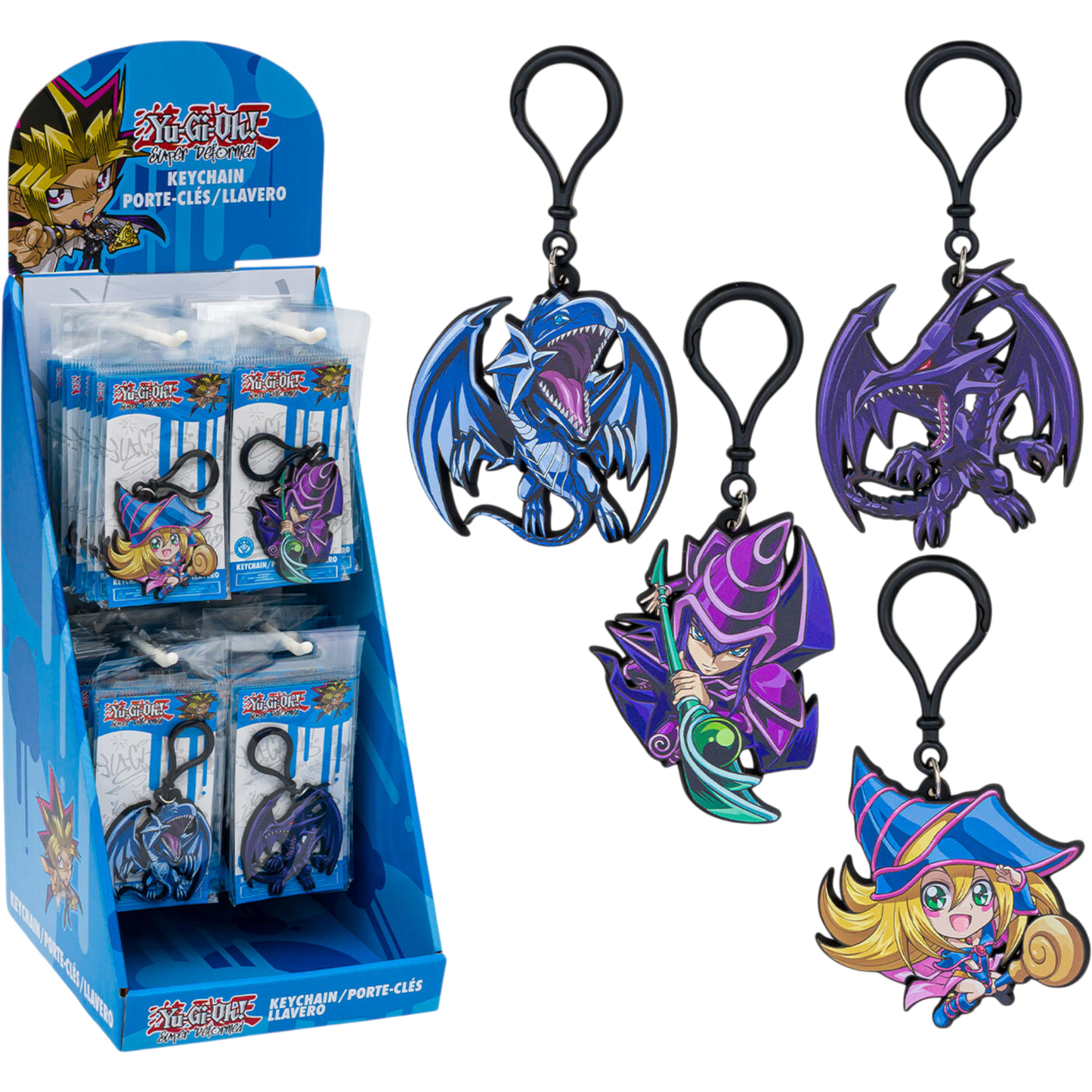 Yu-Gi-OH Blue Eyes White Dragon Keychain Caffeine Critical