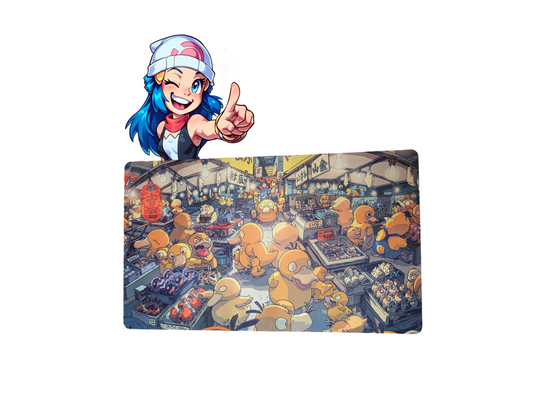 Psyduck Market Pokemon Playmat