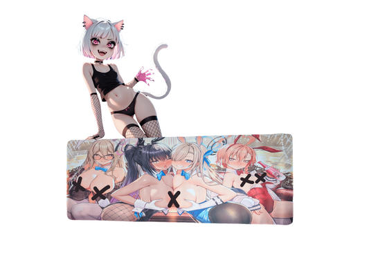 Uncensored Bunnygirl Waifu Hentai Playmat