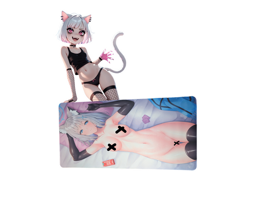 Catgirl & Condoms Hentai Playmat