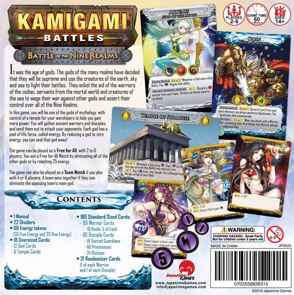 Kamigami Battles Battle of the Nine Realms - Boardgame Caffeine Critical