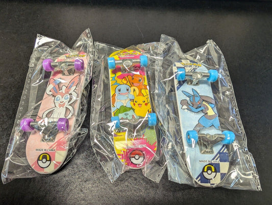 Pokemon Fingerboard 🛹 Skateboard Pikachu, Evee, and more. You Choose!