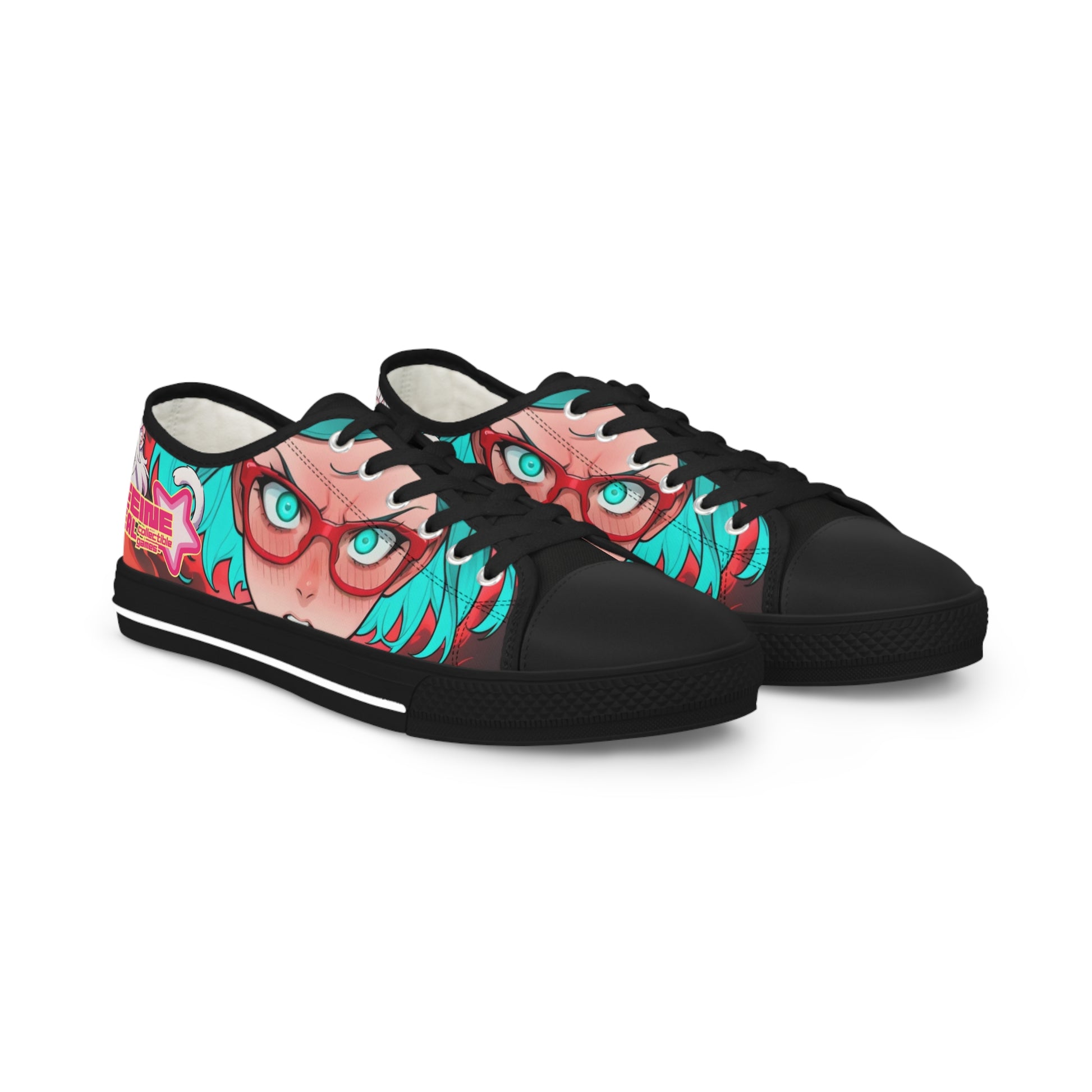 Kimberly & Laquita Low-Top Shoes | Waifu Sneakers - Caffeine Critical