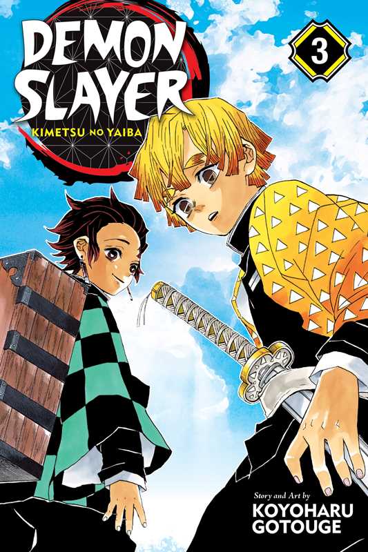 Demon Slayer: Kimetsu no Yaiba, Vol. 3 by Koyoharu Gotouge: Paperback; 192 pages / English Caffeine Critical