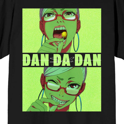 Dandadan Seiko Ayase Adult Black Crew Neck Short Sleeve Tee