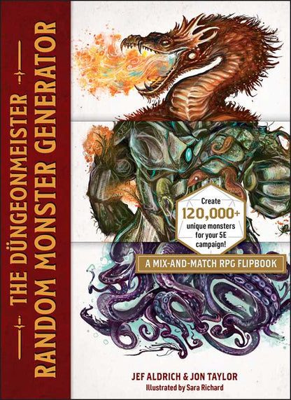Düngeonmeister Random Monster Generator by Jef Aldrich: Hardcover; 128 pages / English - Caffeine Critical