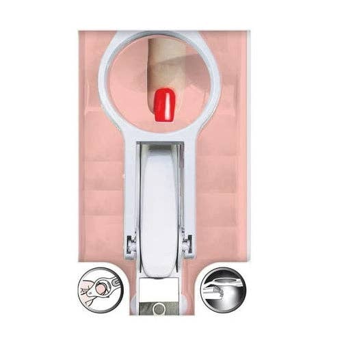 About Beauty Made in Japan Nail Clipper with 3X Magnifier LED Light Japanese - Caffeine Critical