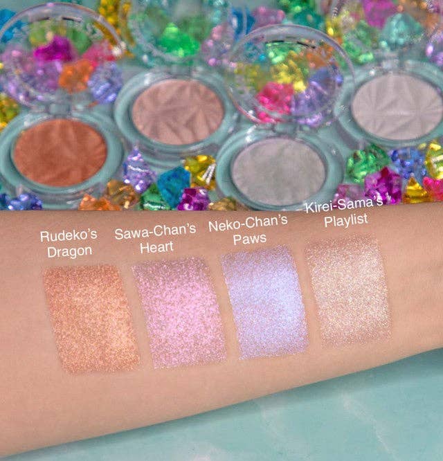 Rude Cosmetics Manga Collection Twinkle Twinkle Highlighter Neko-Chan’s Paws Caffeine Critical