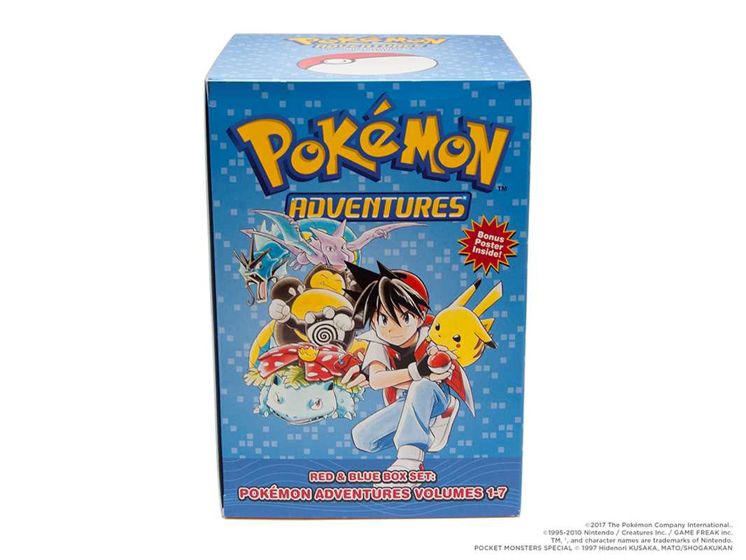 Pokémon Adventures Red & Blue Box Set (Set Includes Vols. 1-7) by Hidenori Kusaka: Paperback; 1504 pages / English Caffeine Critical
