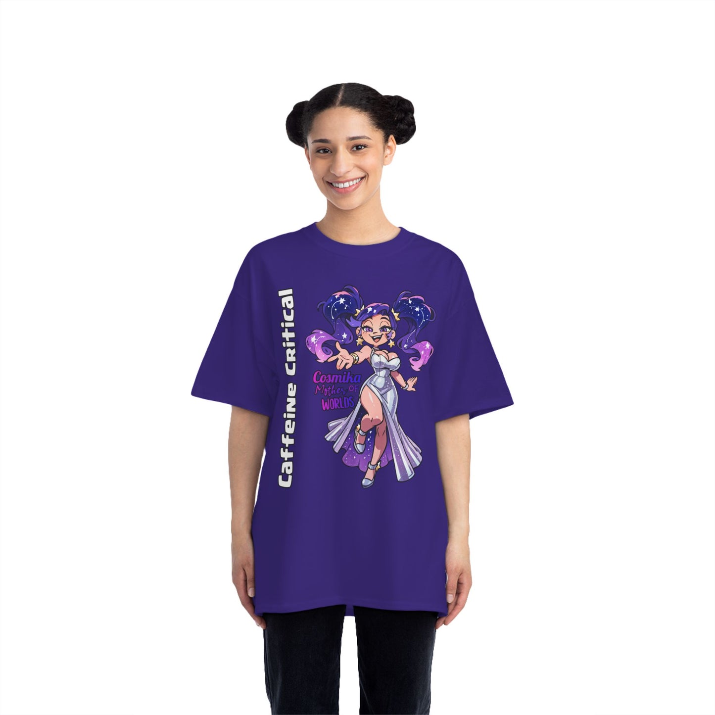 Cosmika Streetwear T-Shirt | Oversized Urban Style Caffeine Critical
