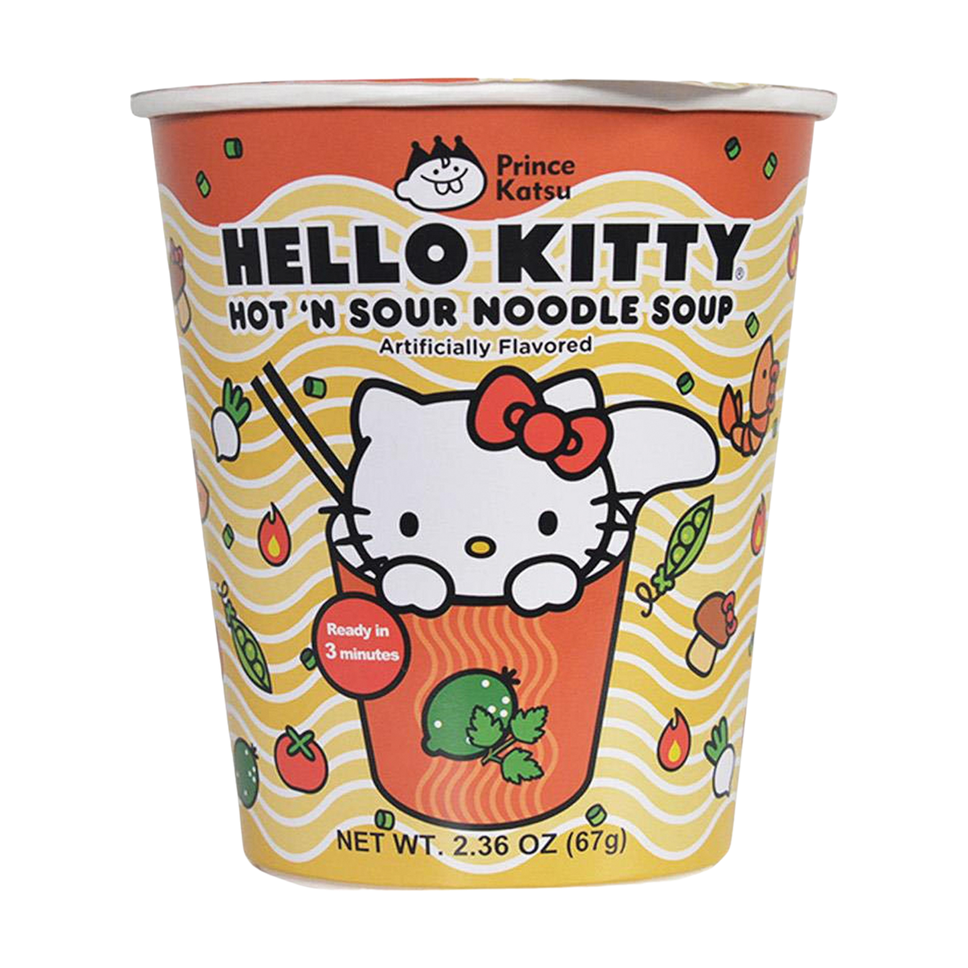 Hello Kitty Hot 'N Sour Noodle Soup - Caffeine Critical