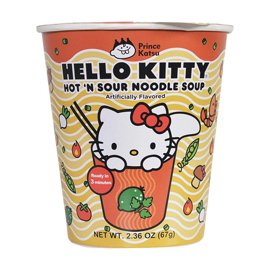 Hello Kitty Hot 'N Sour Noodle Soup Caffeine Critical