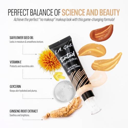 L.A. Girl Tinted Foundation, Almond GLM764 - Caffeine Critical
