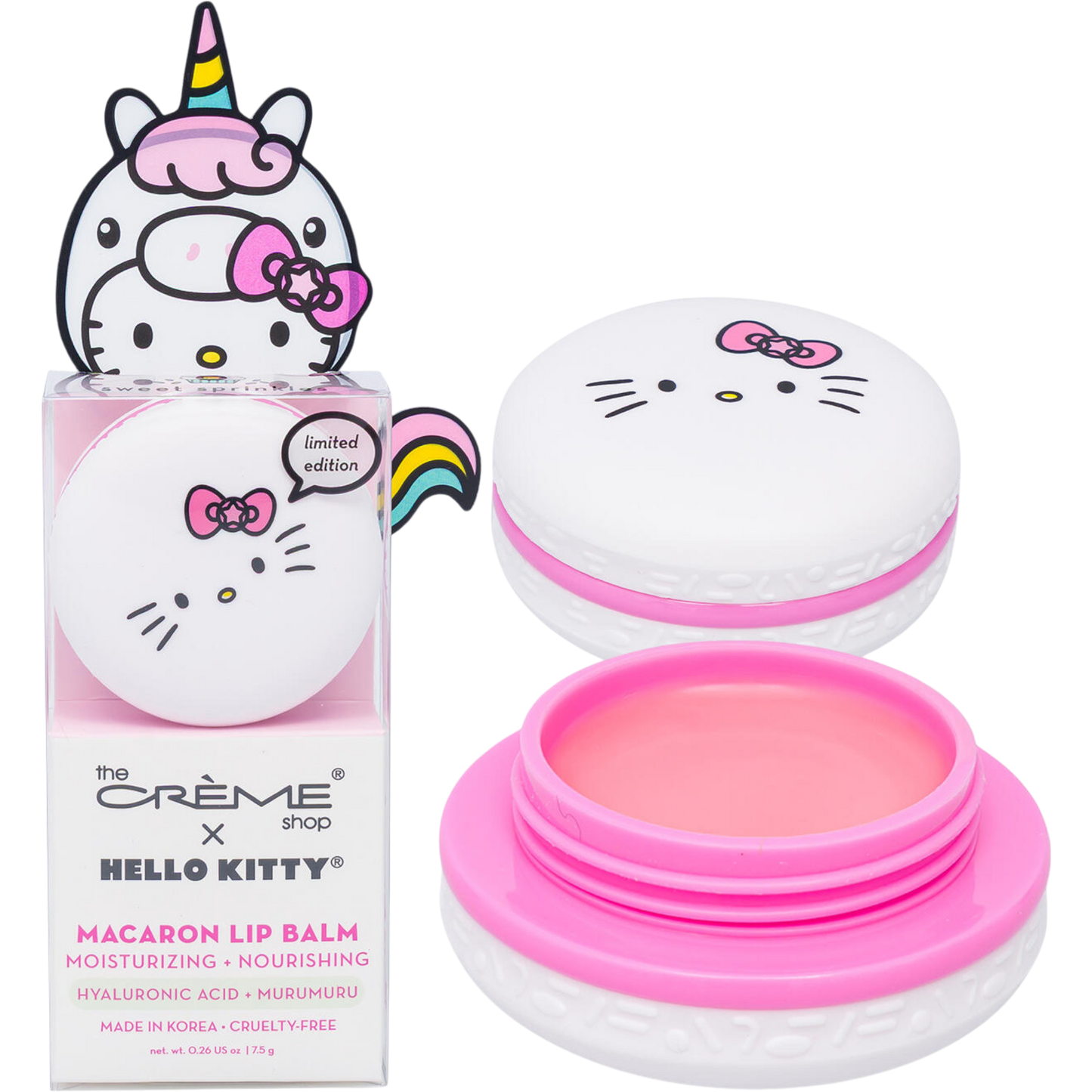 The Crème Shop x Hello Kitty Macaron Lip Balm - Caffeine Critical Caffeine Critical