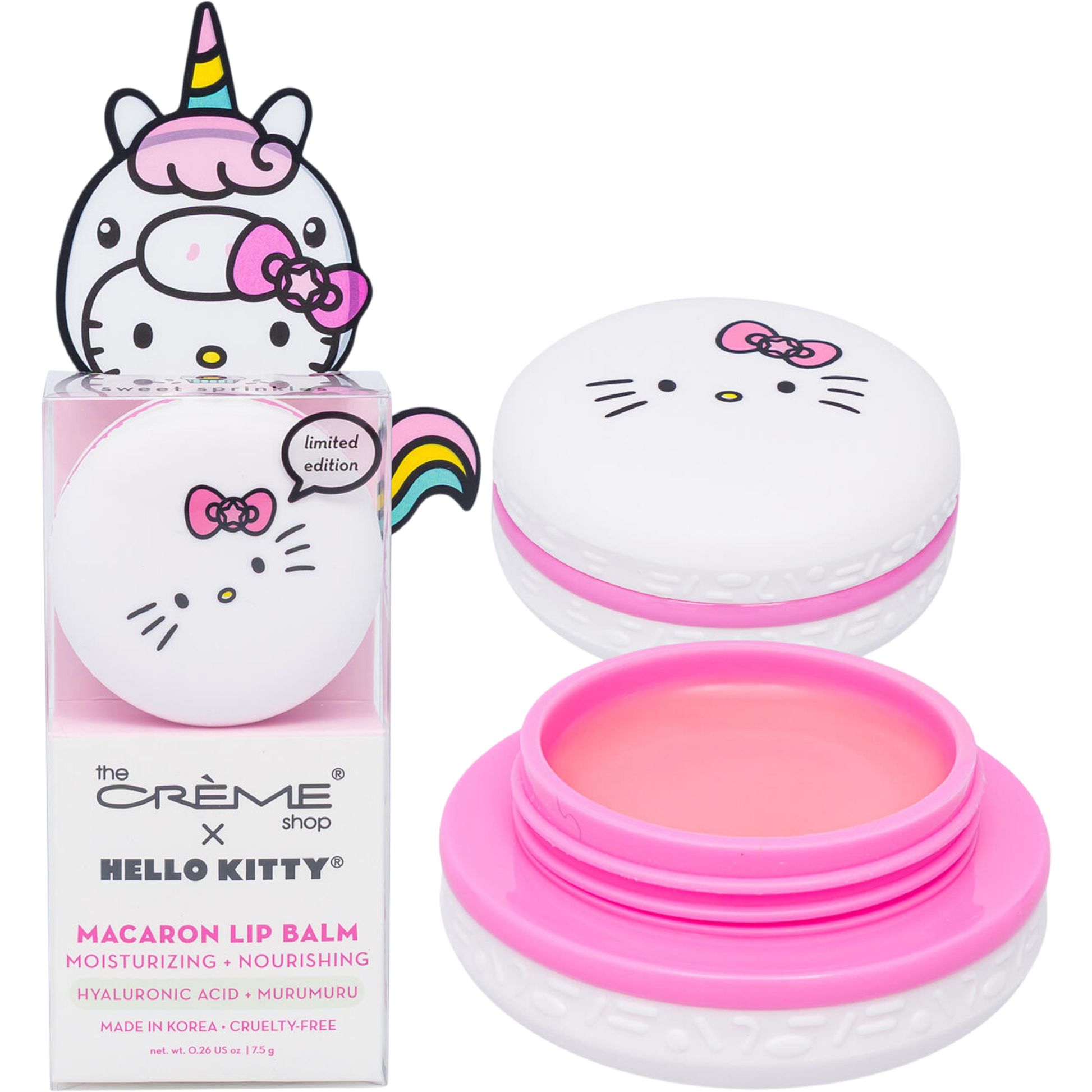 The Crème Shop x Hello Kitty Macaron Lip Balm - Caffeine Critical