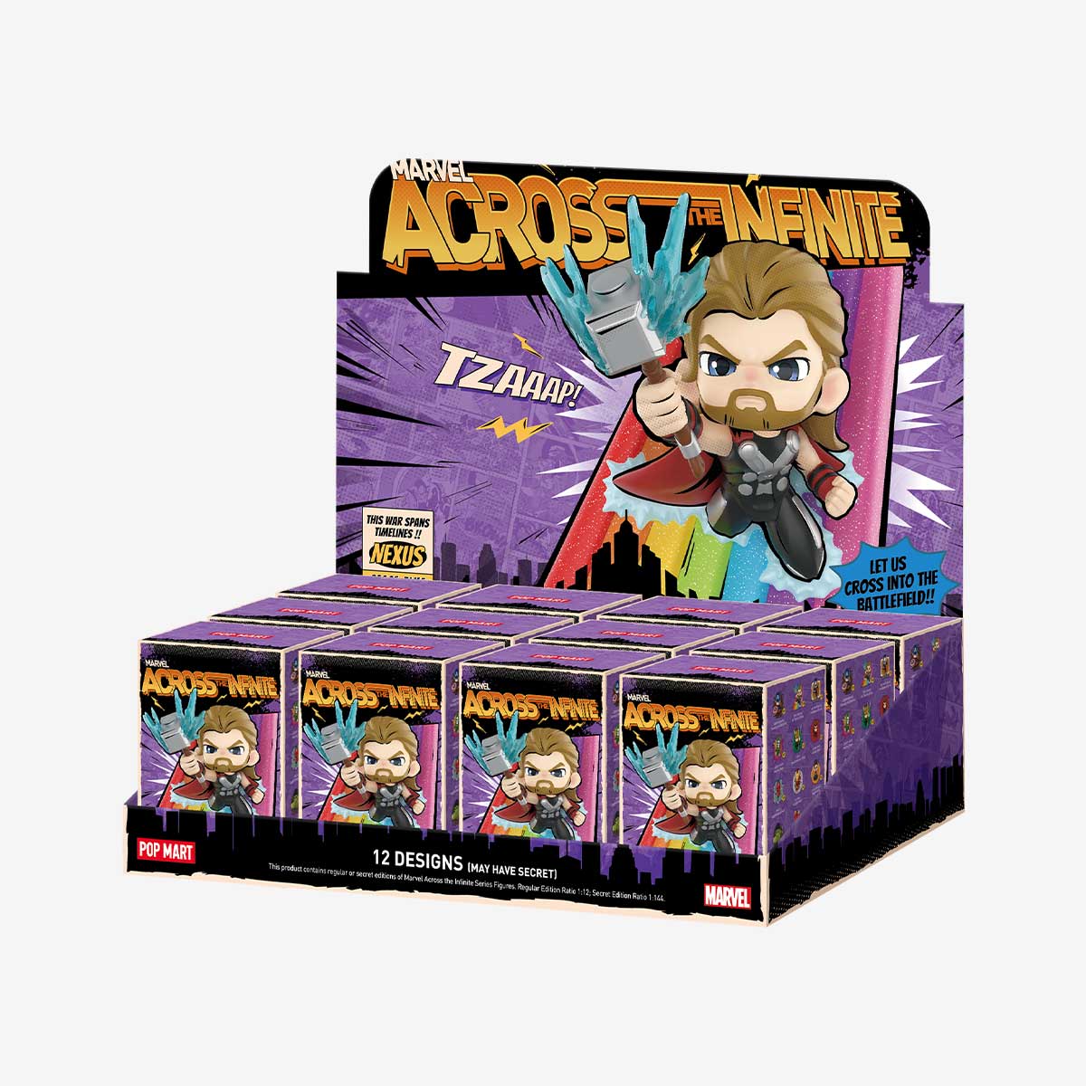 Pop Mart Marvel Across Infinite Blind Box Figure Caffeine Critical