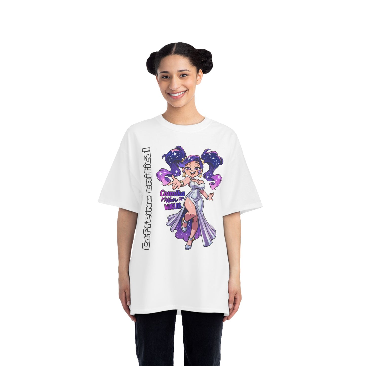 Cosmika Streetwear T-Shirt | Oversized Urban Style Caffeine Critical