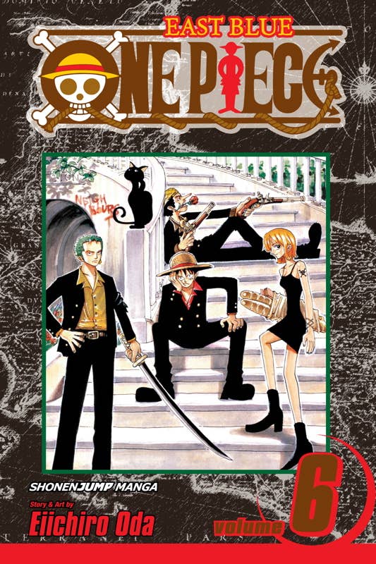 One Piece, Vol. 6 by Eiichiro  Oda: Paperback; 200 pages / English Caffeine Critical