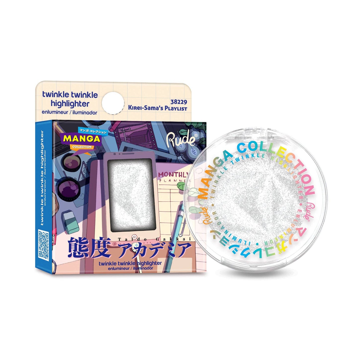 Rude Cosmetics Manga Collection Twinkle Twinkle Highlighter Kurei-Sama’s Playlist Caffeine Critical