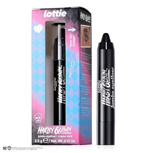 Lottie London x Harley Quinn Jumbo Eyeliner, Buttery Black jumbo eyeliner - Caffeine Critical