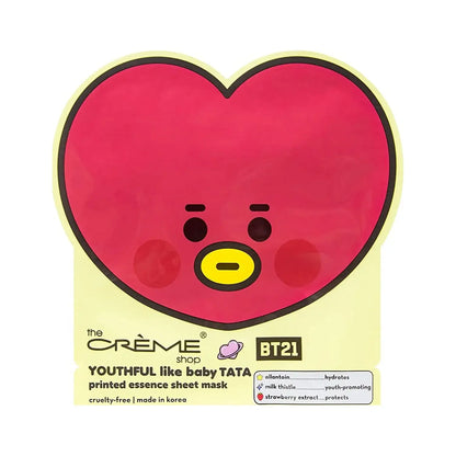 THE CREME SHOP YOUTHFUL Like Baby TATA Sheet Mask - Caffeine Critical