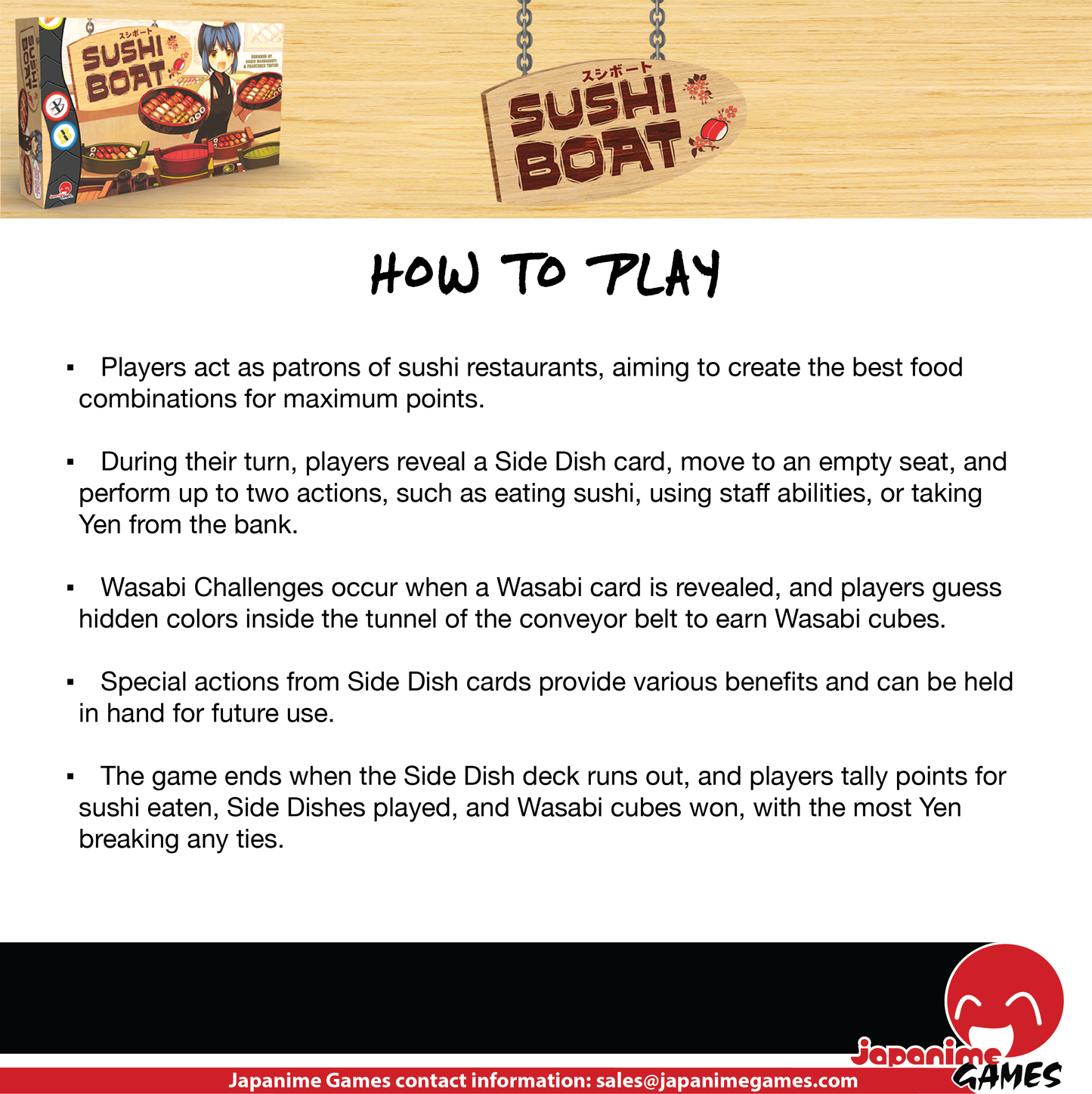 Sushi Boat - Boardgame Caffeine Critical