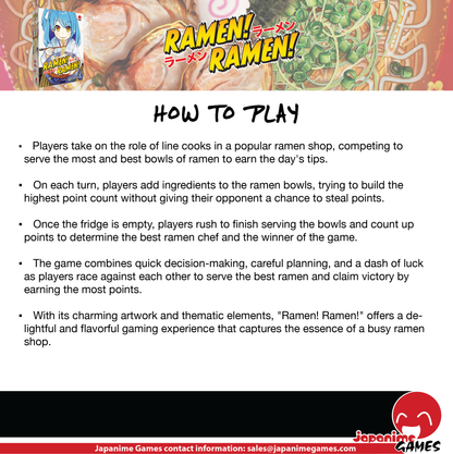 Ramen! Ramen! - Boardgame - Caffeine Critical