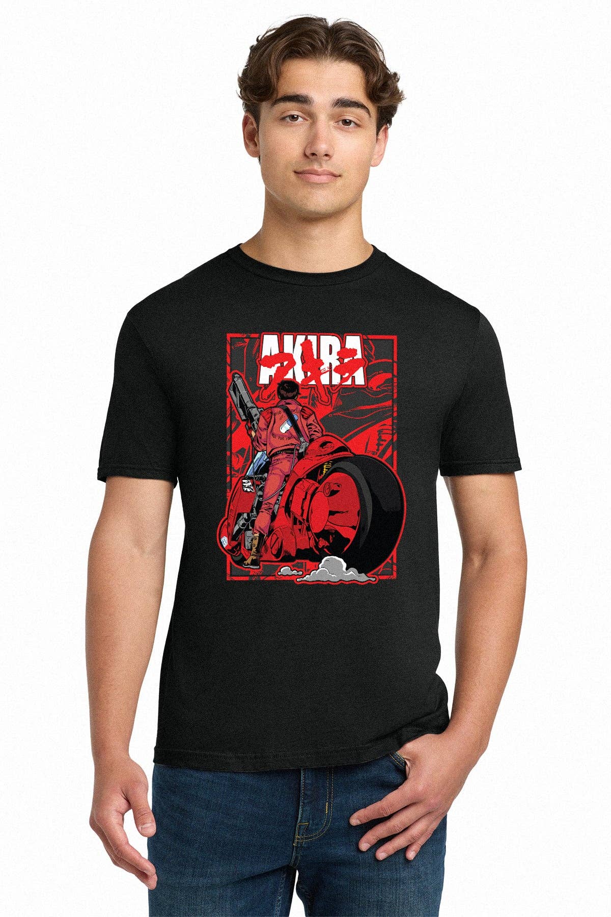 Akira Kaneda Neo-Tokyo Biker Adult Unisex T-Shirt - Caffeine Critical Caffeine Critical