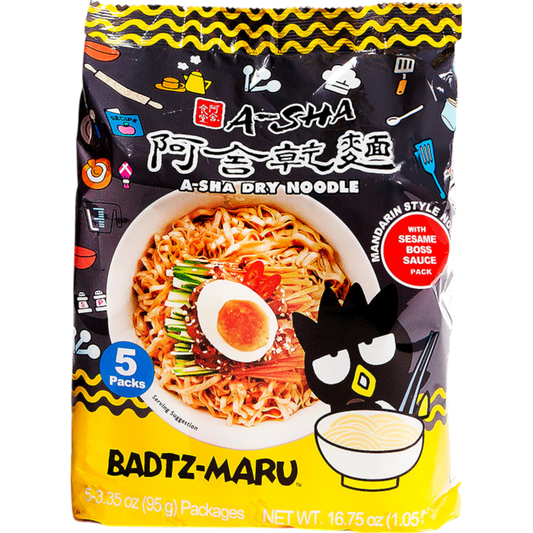 A-Sha Sanrio Badtz-Maru Dry Noodles 5 pack Caffeine Critical