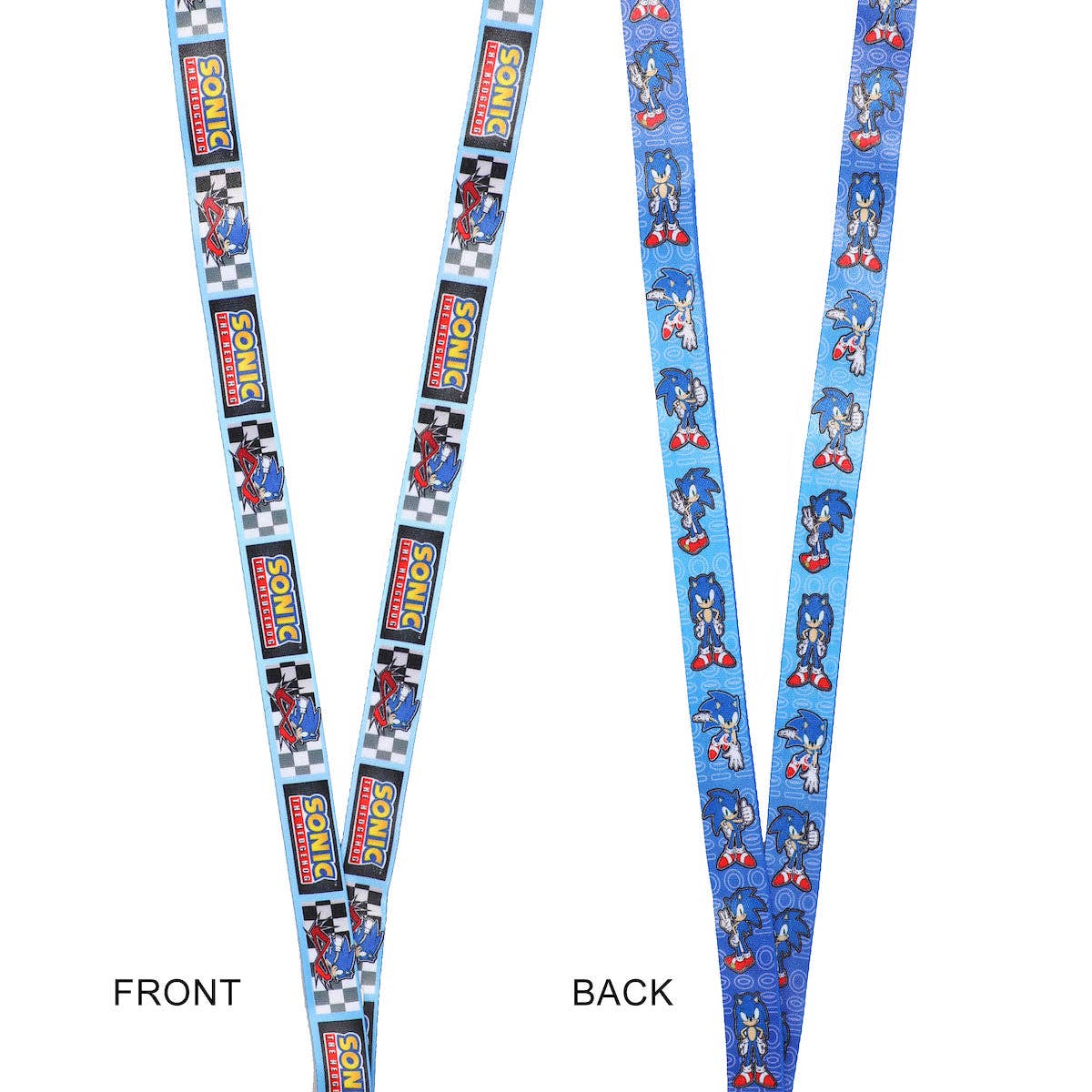 Sonic the Hedgehog Modern Lanyard with Breakaway Rubber Charm and ID Sleeve Caffeine Critical